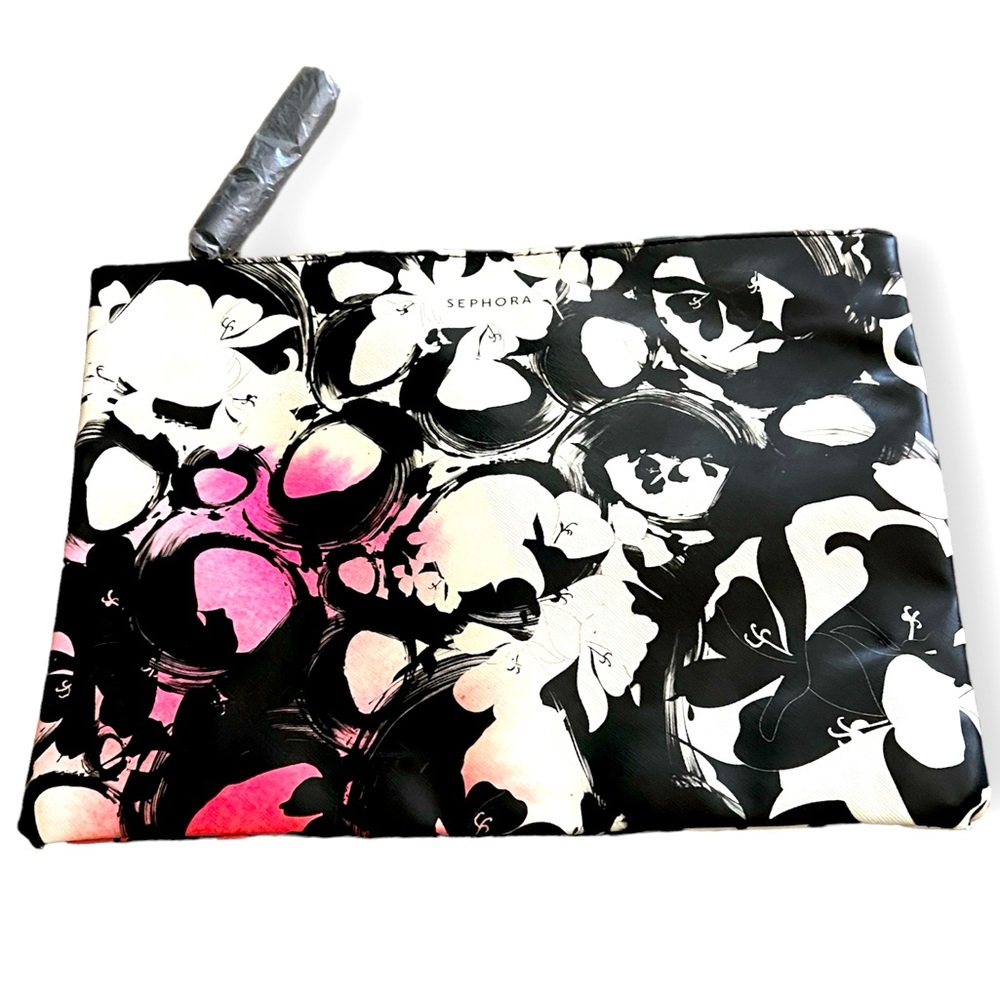 Oversized Sephora Floral Print Clutch / Pouch